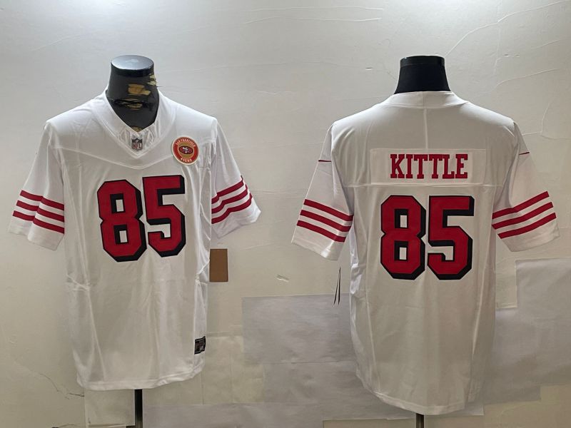 Men San Francisco 49ers #85 Kittle White three generations 2024 Nike Limited NFL Jersey style 10->san francisco 49ers->NFL Jersey